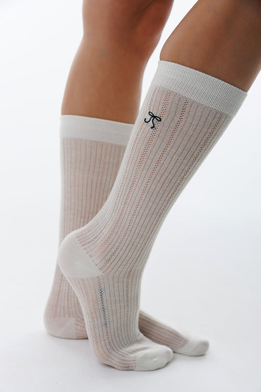 LIGHT HIGH BOW SOCKS
