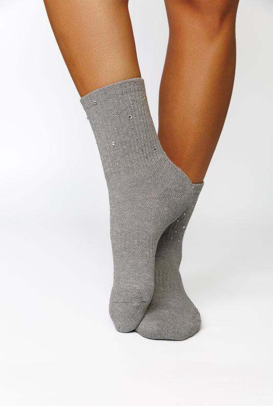 SHORT ALL CRYSTAL SOCKS