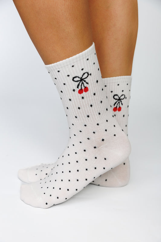 POLKA CHERRY SOCKS