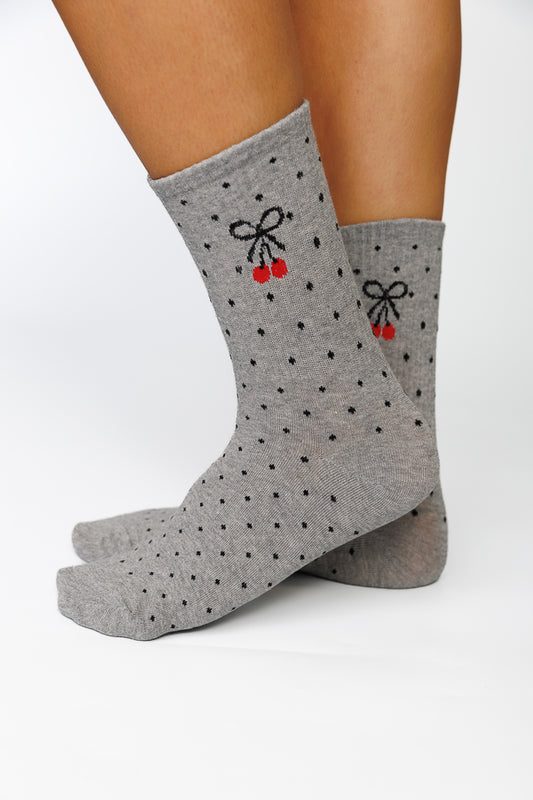 POLKA CHERRY SOCKS