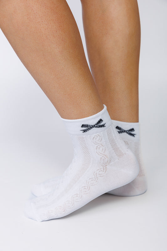 BOW ANKLE SOCKS