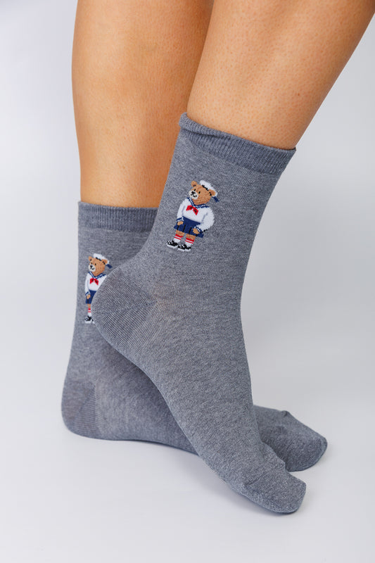 COZY TEDDY CREW SOCKS