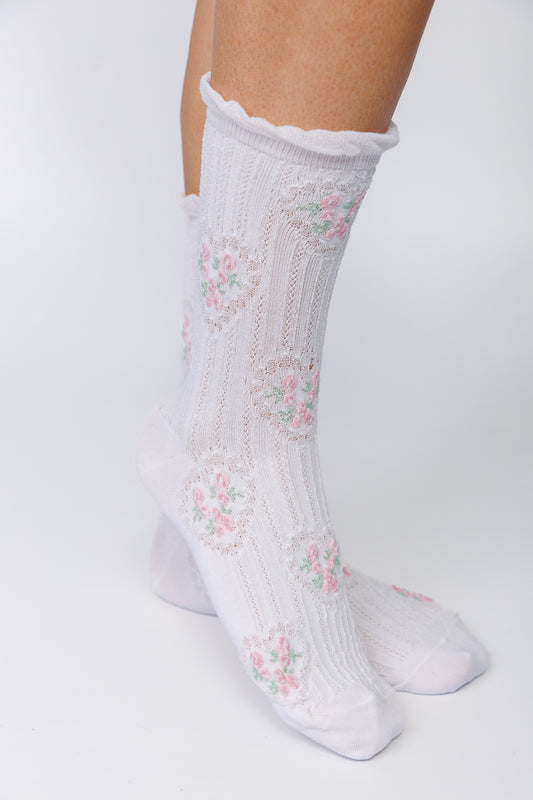 ROSE KNIT SOCKS