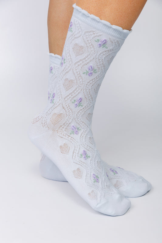 ROSE KNIT SOCKS