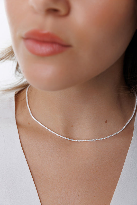 THIN TENNIS NECKLACE