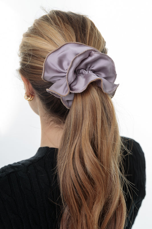 SIGNATURE GOLD TRIM SCRUNCHIES