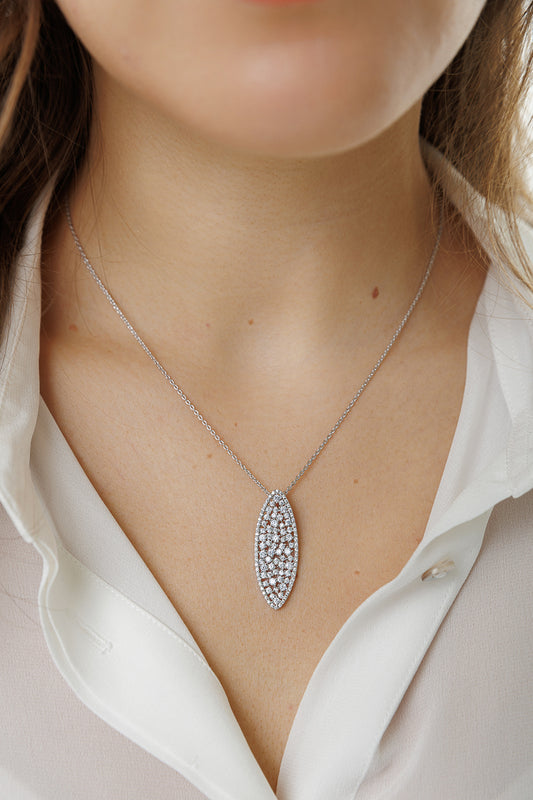 MARQUIS PAVE PENDANT