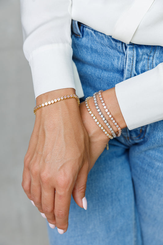 BEZEL TENNIS BRACELET