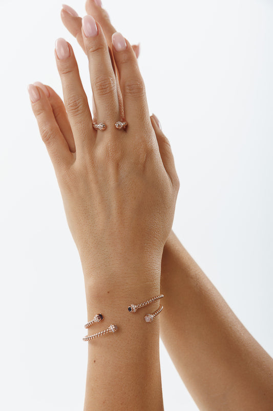 ROSE GOLD CABLE BANGLE