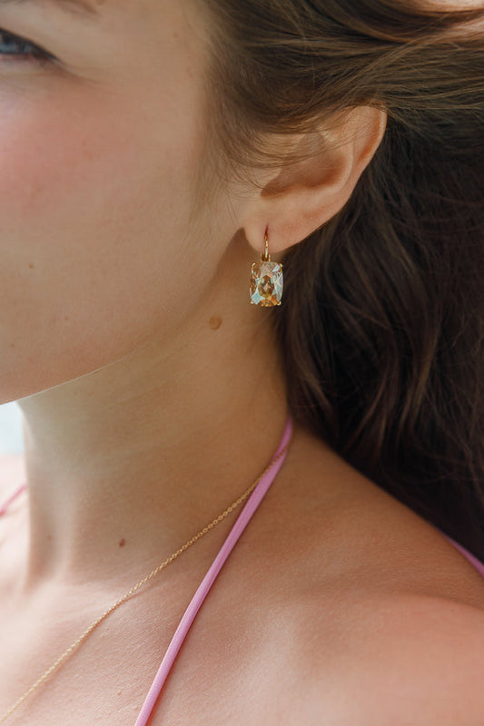 AUSTRIAN CRYSTAL FRENCH HOOP LIMLIM