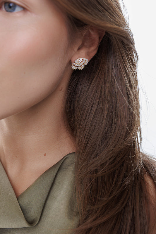 Ophelia Baguette Studs