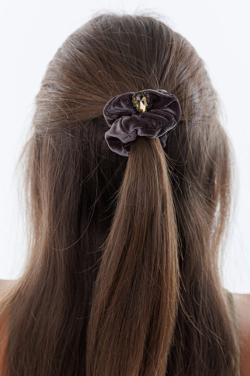 PEAR SHAPE CRYSTAL SCRUNCHIE Limlim fashion accessories