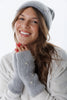 CRYSTAL STAR ANGORA HAT AND GLOVES