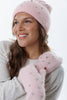 CRYSTAL ANGORA HAT AND GLOVES