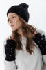 CRYSTAL ANGORA HAT AND GLOVES