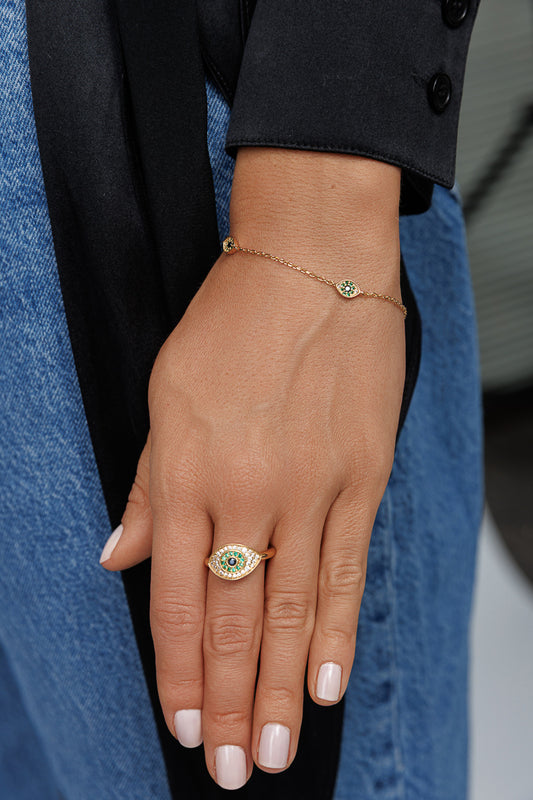 EMERALD EYE BRACELET