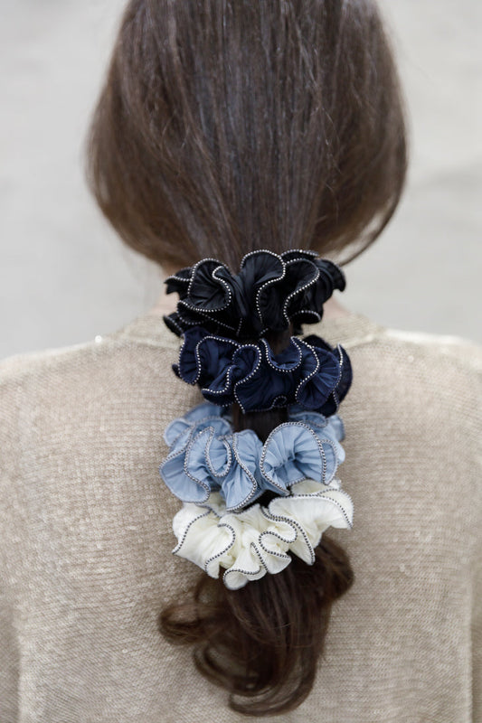 SMALL FRILL SCRUNCHIE BUNDLE OF 3 Limlim fashion accessories