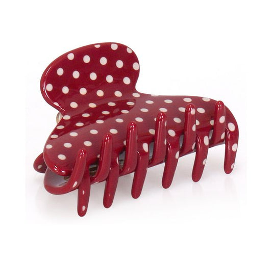 SMALL GLOSSY POLKA CLIP