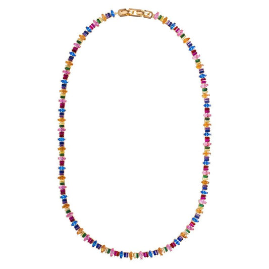 RAINBOW BAGUETTE NECKLACE