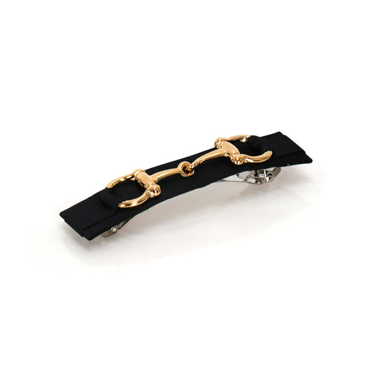 GOLD BUCKLE SATIN BARRETTE LIMLIM
