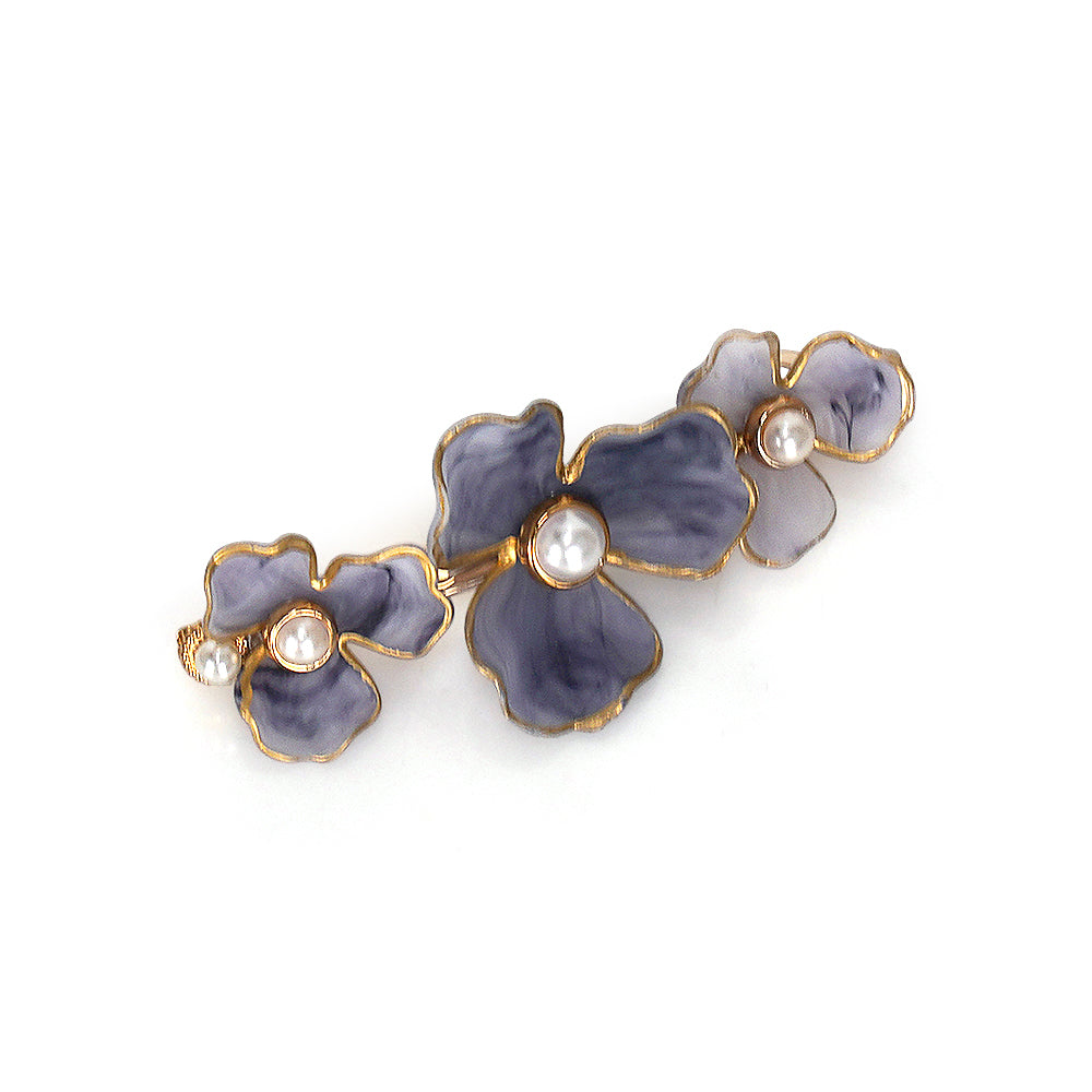 THREE PETAL BARRETTE Limlim fashion accessories
