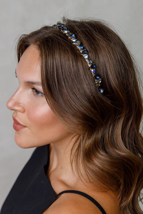 PEAR SHAPED CRYSTAL LUXE HAIRBAND LIMLIM