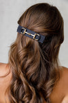 GOLD BUCKLE SATIN BARRETTE LIMLIM
