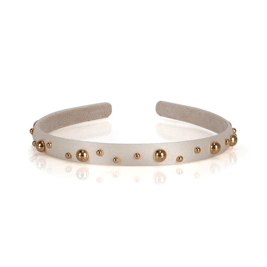 SATIN GOLD BALL HAIRBAND Limlim fashion accessories