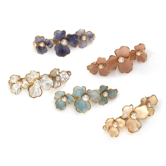 THREE PETAL BARRETTE Limlim fashion accessories