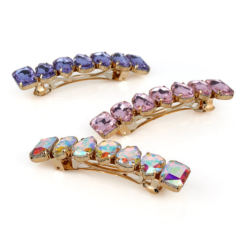 CRYSTAL FRENCH BARRETTE Limlim fashion accessories