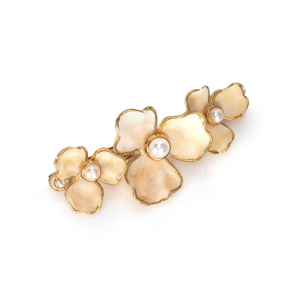 THREE PETAL BARRETTE Limlim fashion accessories