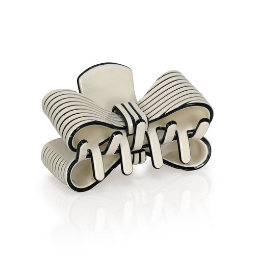 STRIPE BOW JAW Limlim fashion accessories