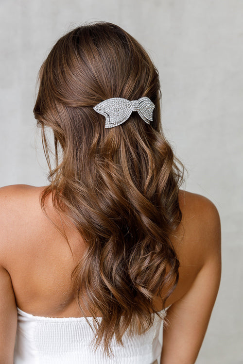 BOW CRYSTAL BARRETTE Limlim fashion accessories
