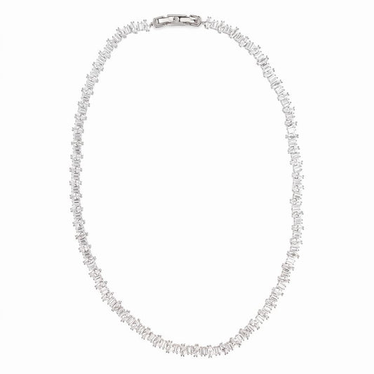 MARQUIS BAGUETTE TENNIS NECKLACE