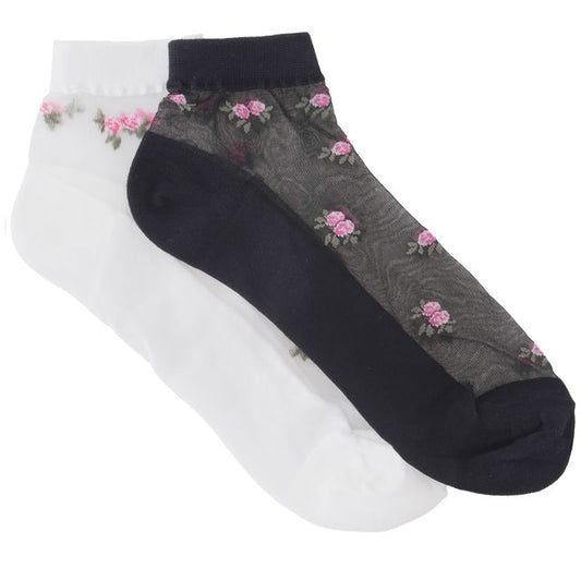 VINTAGE ROSE SHEER SOCKS