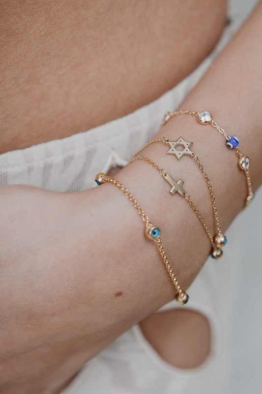 EVIL EYE CRYSTAL BRACELET