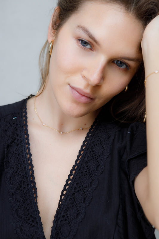 ENAMEL EVIL EYE NECKLACE