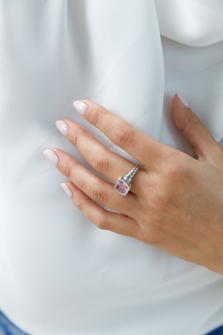 EMERALD CUT STATEMENT RING Limlim fashion accessories