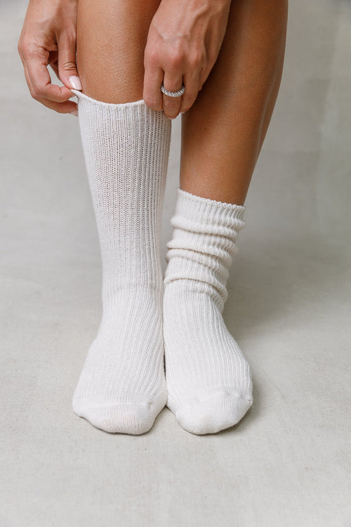 SOFT COTTON RIBBED SOCKS. Limlim fashion accessories