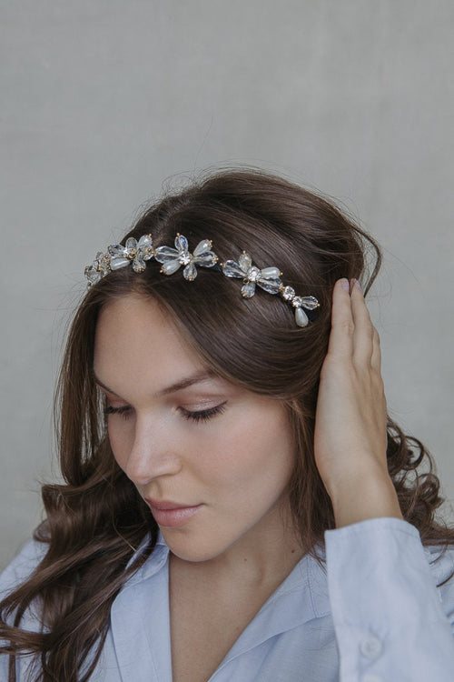 FLOWER CRYSTAL HAIRBAND sistrbrand