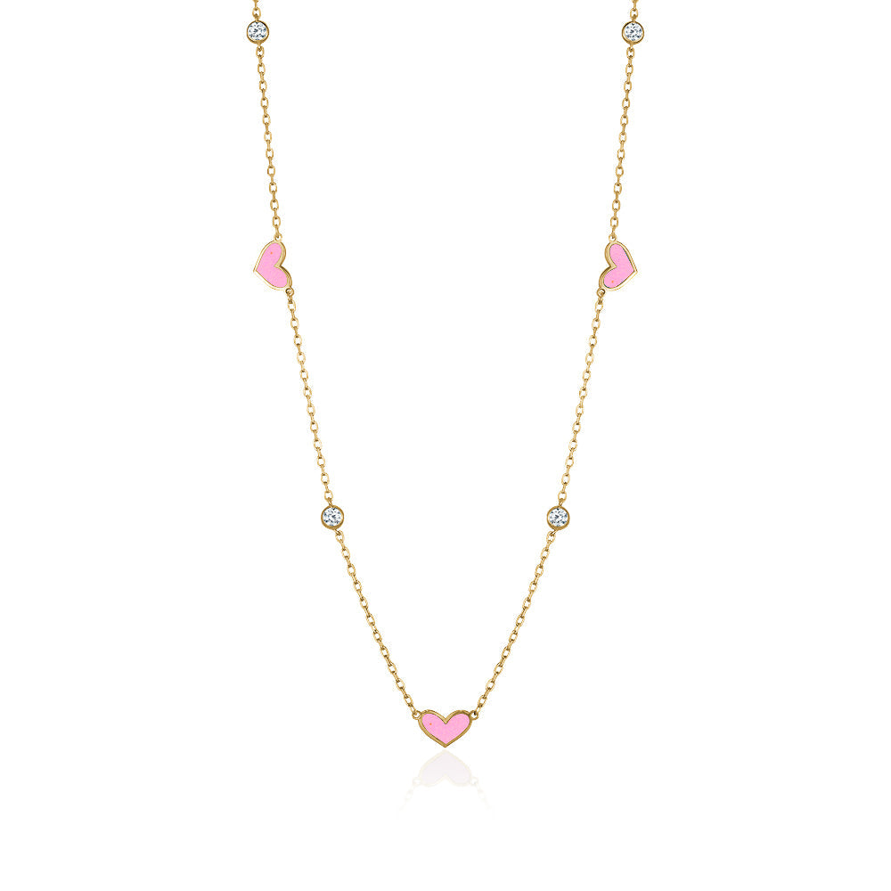 LOVE ENAMEL NECKLACE Limlim fashion accessories