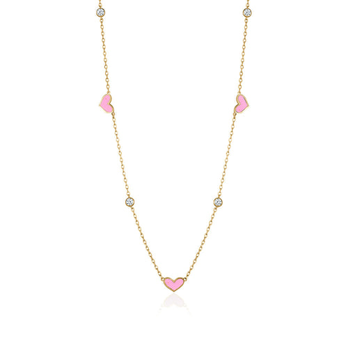 LOVE ENAMEL NECKLACE Limlim fashion accessories