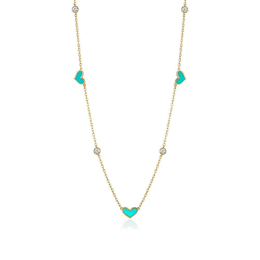 LOVE ENAMEL NECKLACE Limlim fashion accessories
