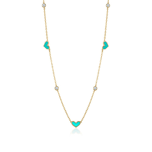 LOVE ENAMEL NECKLACE Limlim fashion accessories