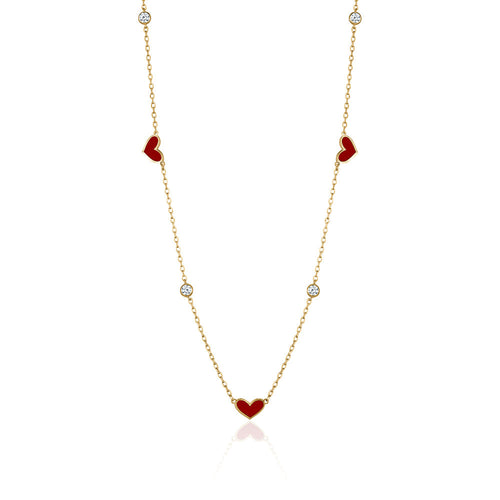 LOVE ENAMEL NECKLACE Limlim fashion accessories