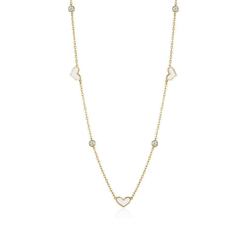 LOVE ENAMEL NECKLACE Limlim fashion accessories