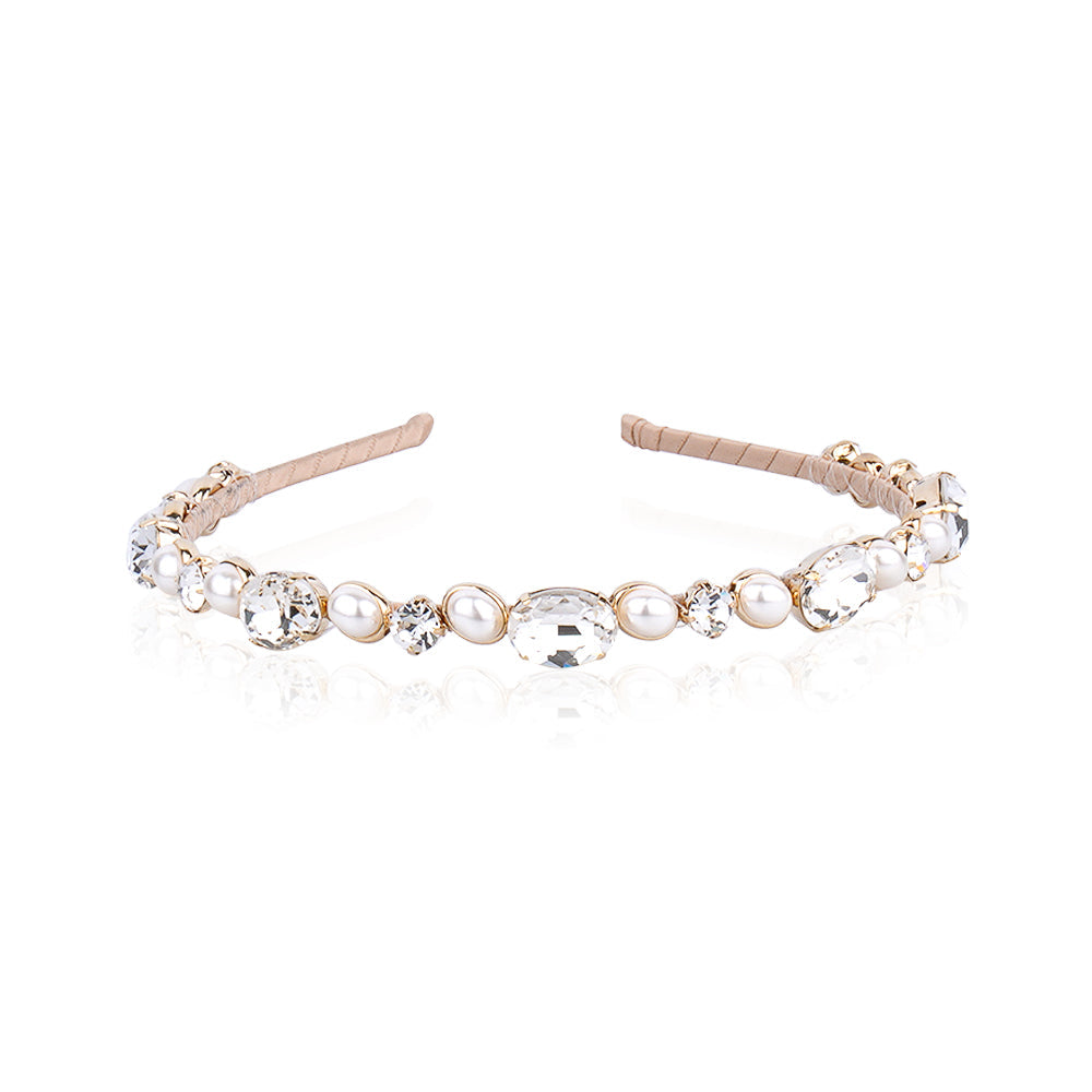 SWAROVSKI AND PEARL HAIRBAND LIMLIM