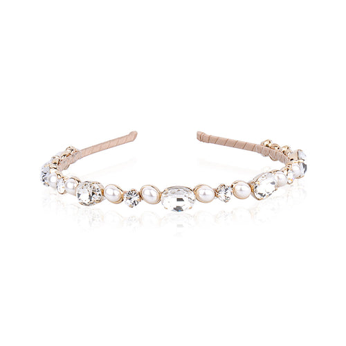 SWAROVSKI AND PEARL HAIRBAND LIMLIM