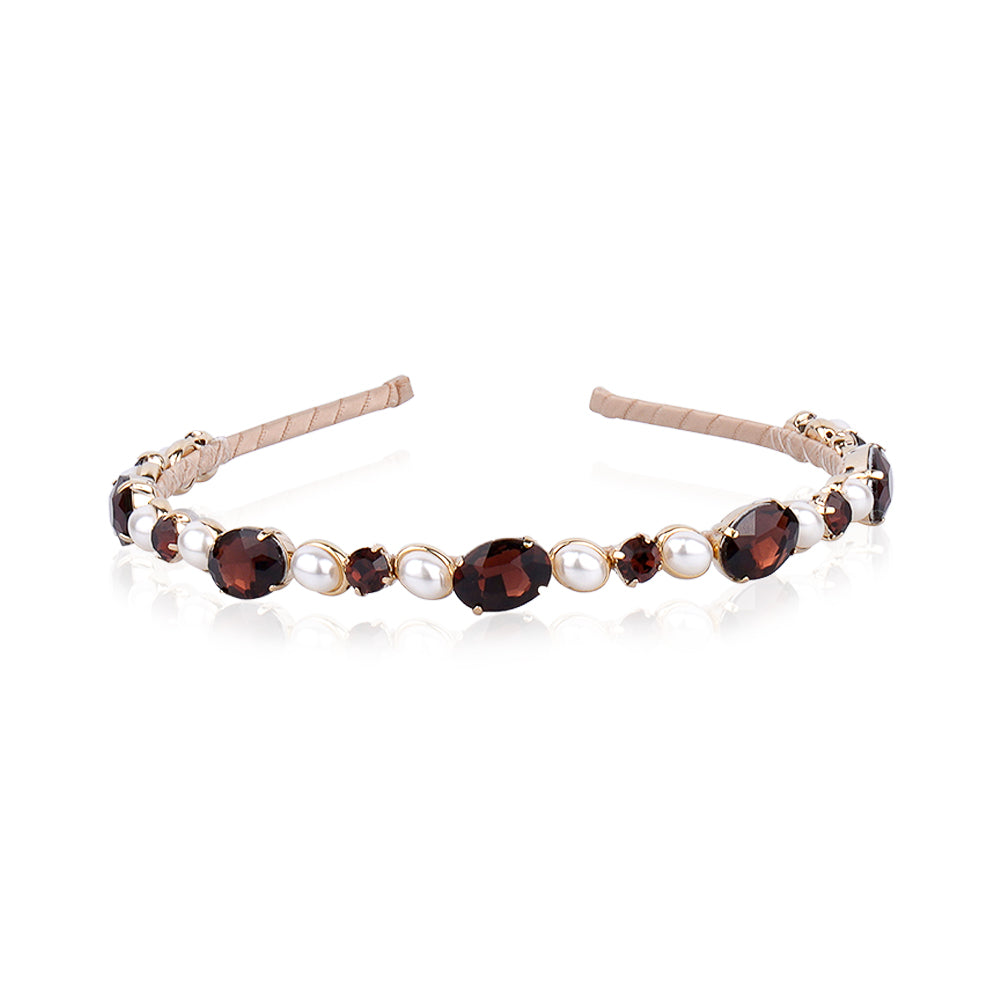 SWAROVSKI AND PEARL HAIRBAND LIMLIM