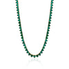 ALL HEARTS TENNIS NECKLACE EMERALD Limlim fashion accessories